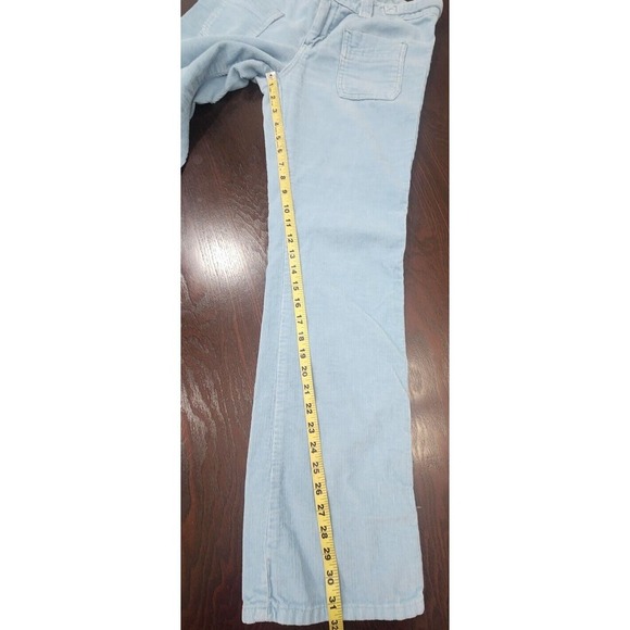 Polo Ralph Lauren Kelly Vintage Waist Pant‎ Bootcut Blue Corduroy Pants Sz 4x32 - Picture 7 of 11